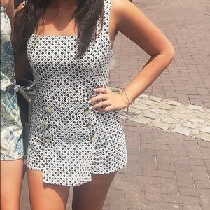 Black and White Romper
